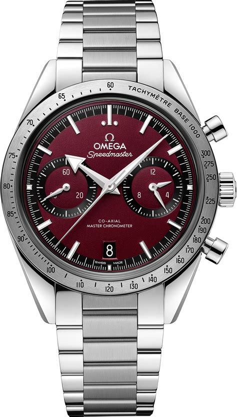 omega red dial speedmaster|Omega Speedmaster 57 price.